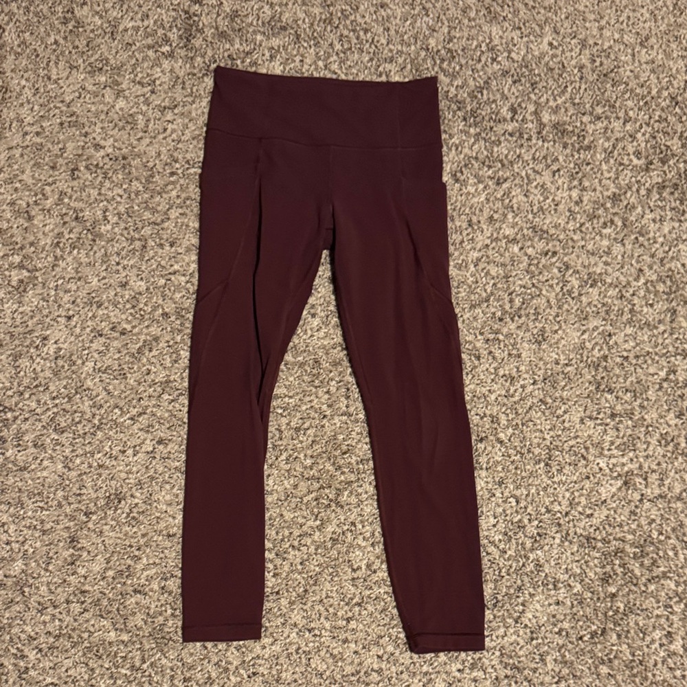 Athleta Women's Deep Burgundy Leggings